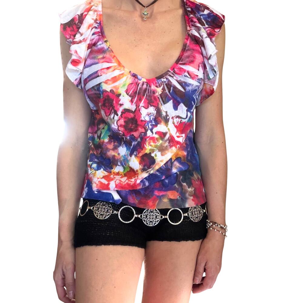 dreamy watercolor floral top by Charlotte Russe